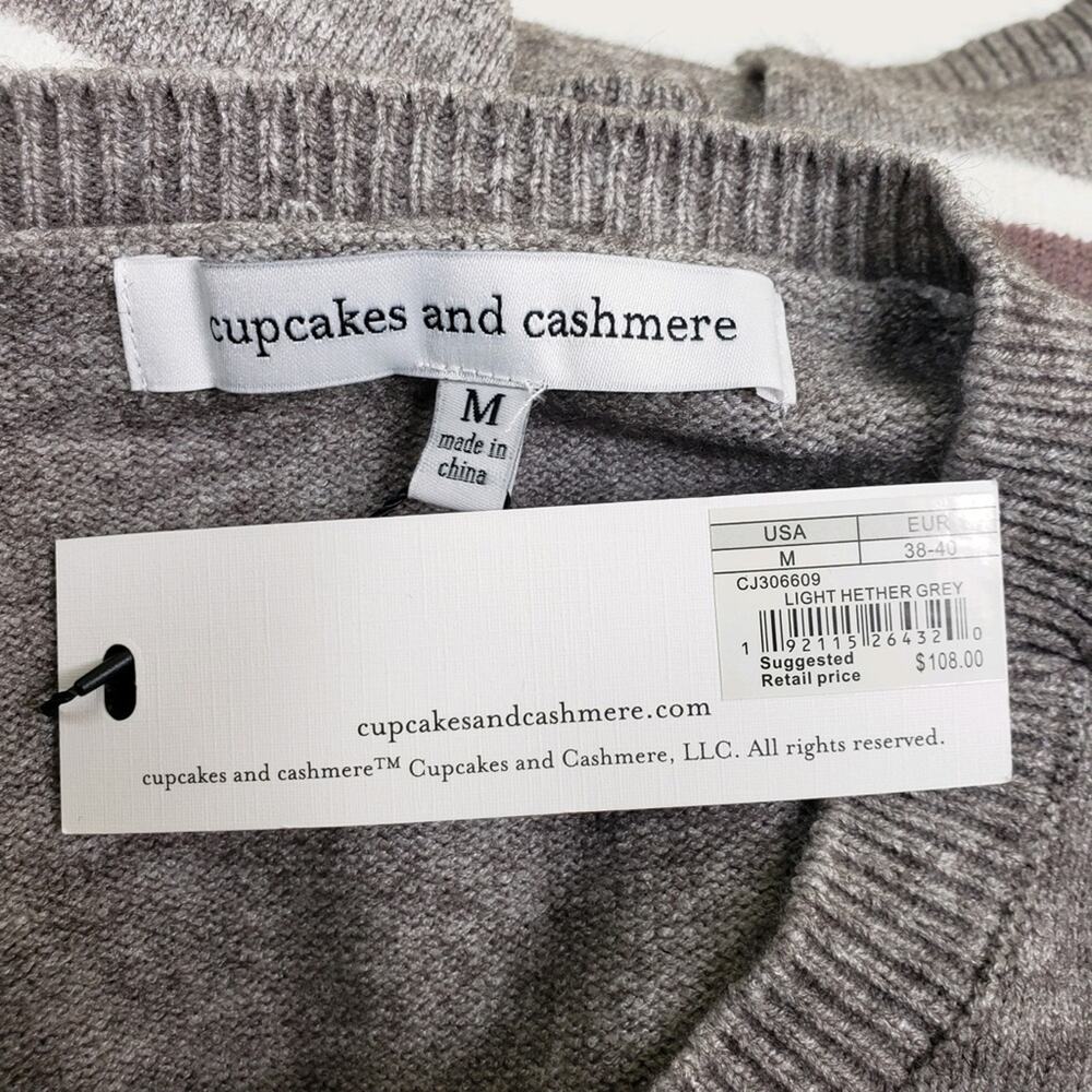 Cupcakes and Cashmere Amour Stripe Bell Sleeve Sweater Size Medium NEW - Picture 10 of 12